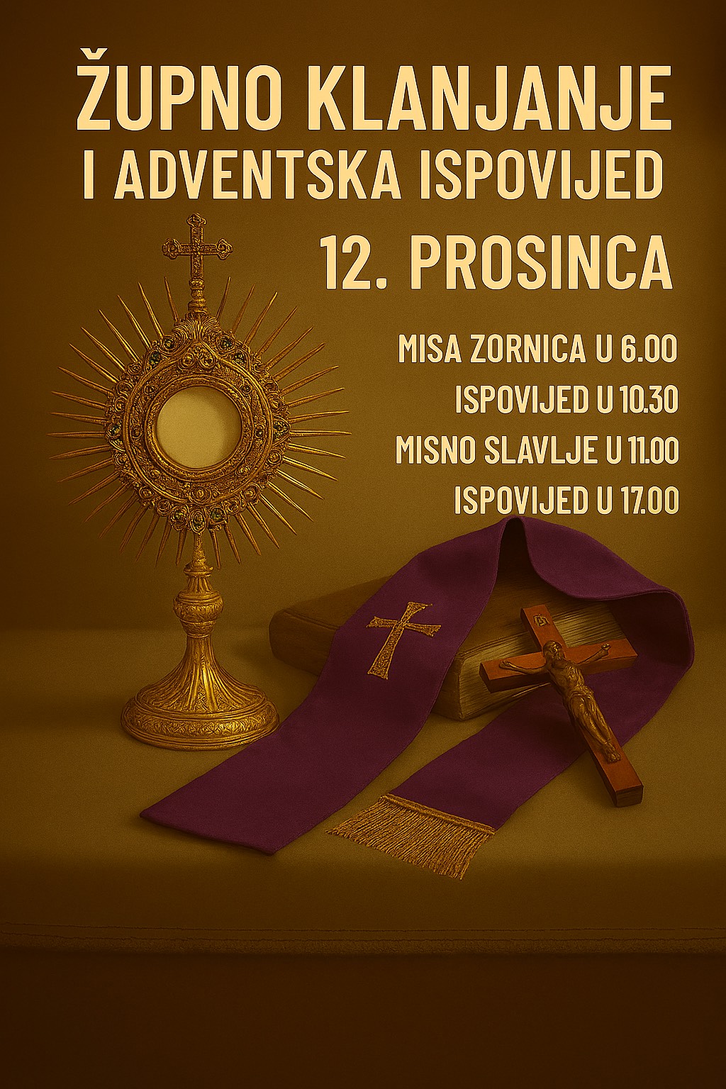 Župno klanjanje i adventska ispovijed